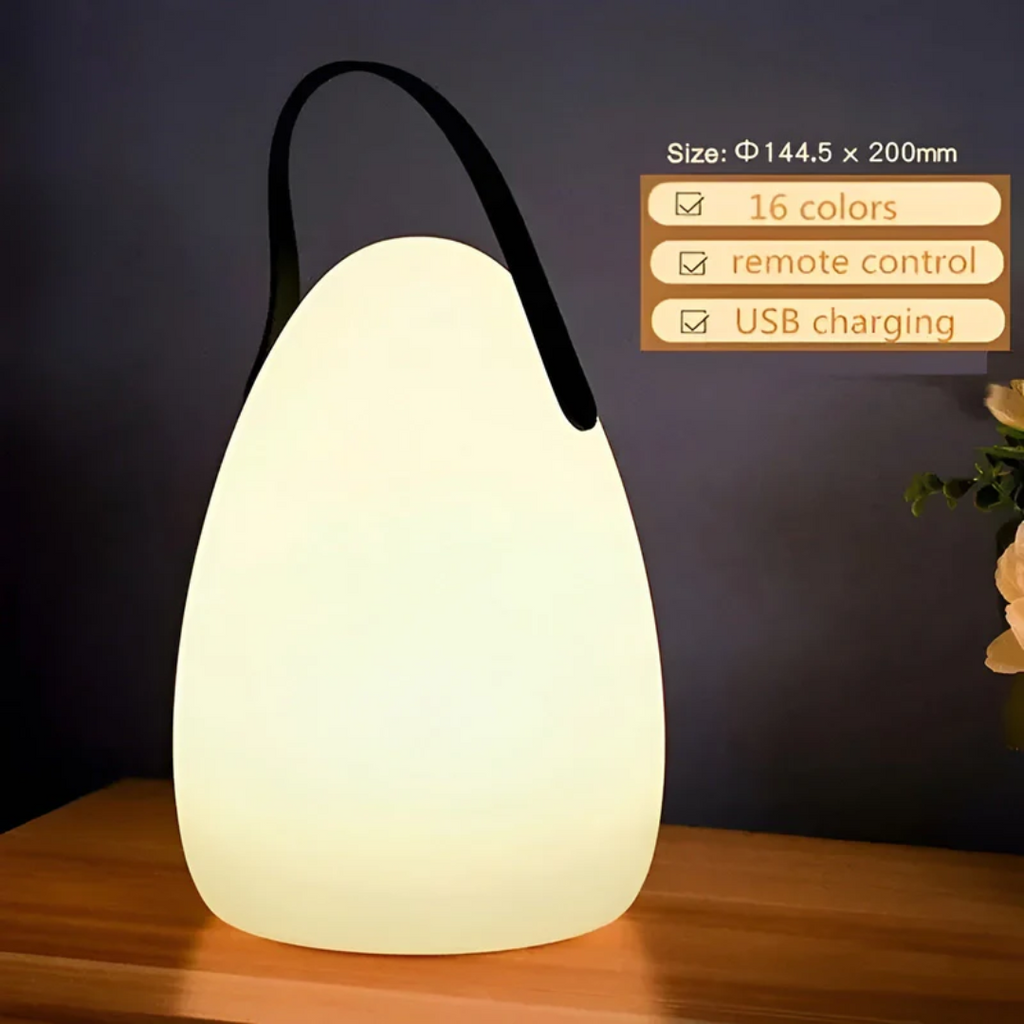 Wiederaufladbare LED-Tischlampe Tragbare Kabellose Innen- und Außenleuchte