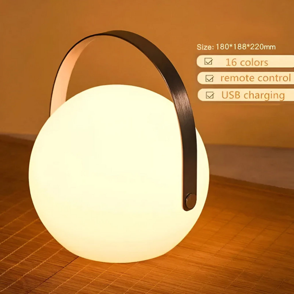 Wiederaufladbare LED-Tischlampe Tragbare Kabellose Innen- und Außenleuchte