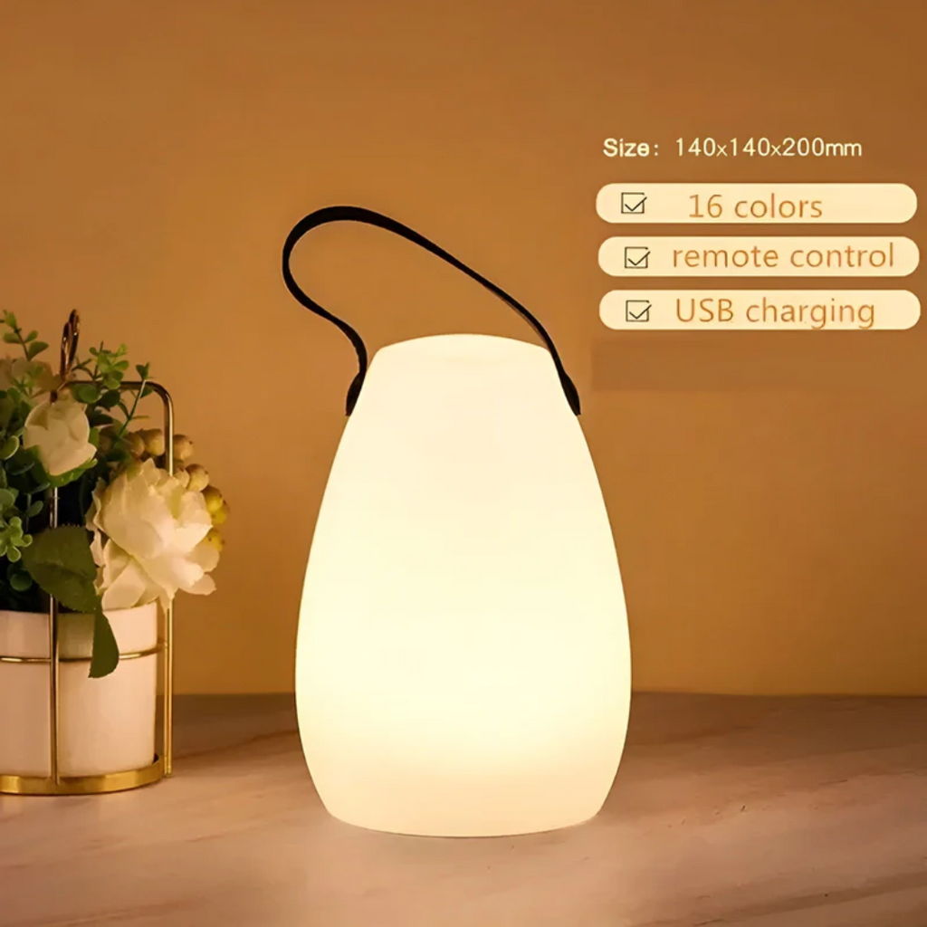 Wiederaufladbare LED-Tischlampe Tragbare Kabellose Innen- und Außenleuchte