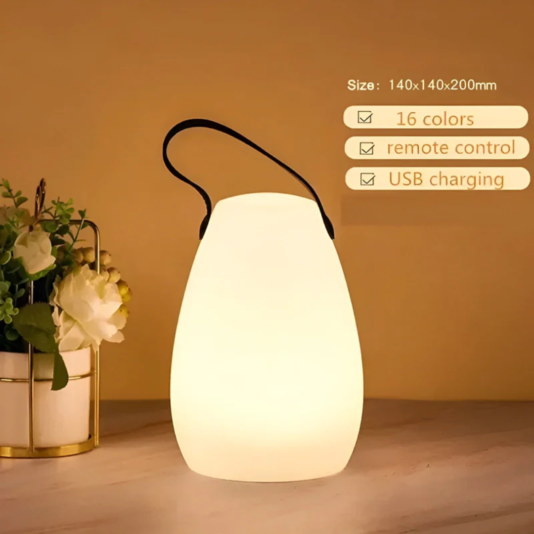 Wiederaufladbare LED-Tischlampe Tragbare Kabellose Innen- und Außenleuchte