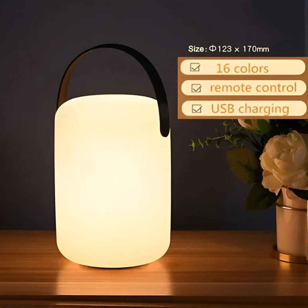 Wiederaufladbare LED-Tischlampe Tragbare Kabellose Innen- und Außenleuchte