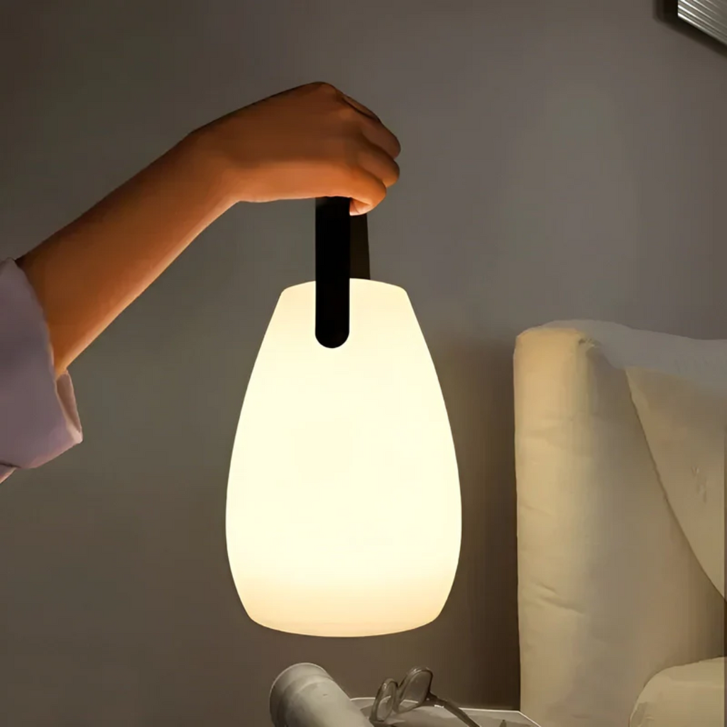 Wiederaufladbare LED-Tischlampe Tragbare Kabellose Innen- und Außenleuchte