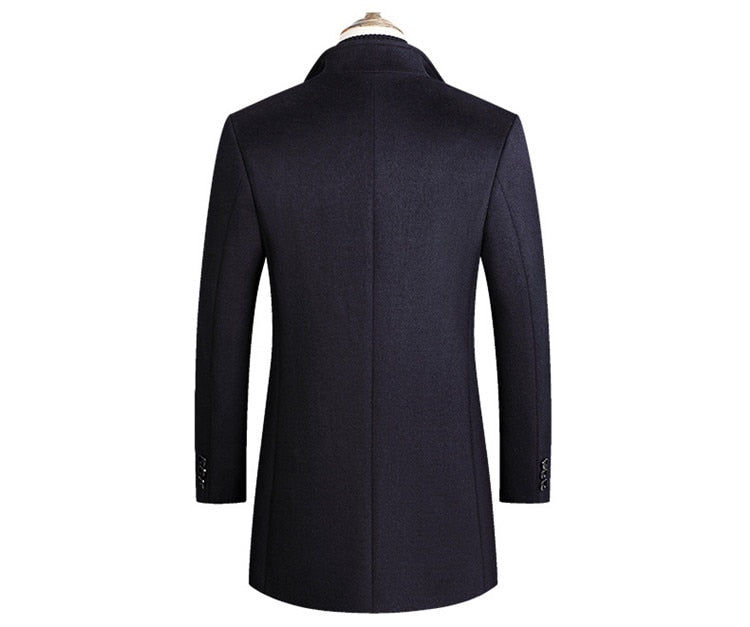 Mens Single Breasted Winter Coat | Formal Season Style