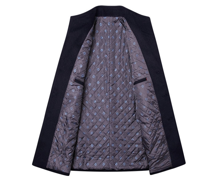 Mens Single Breasted Winter Coat | Formal Season Style