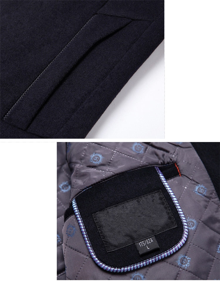 Mens Single Breasted Winter Coat | Formal Season Style
