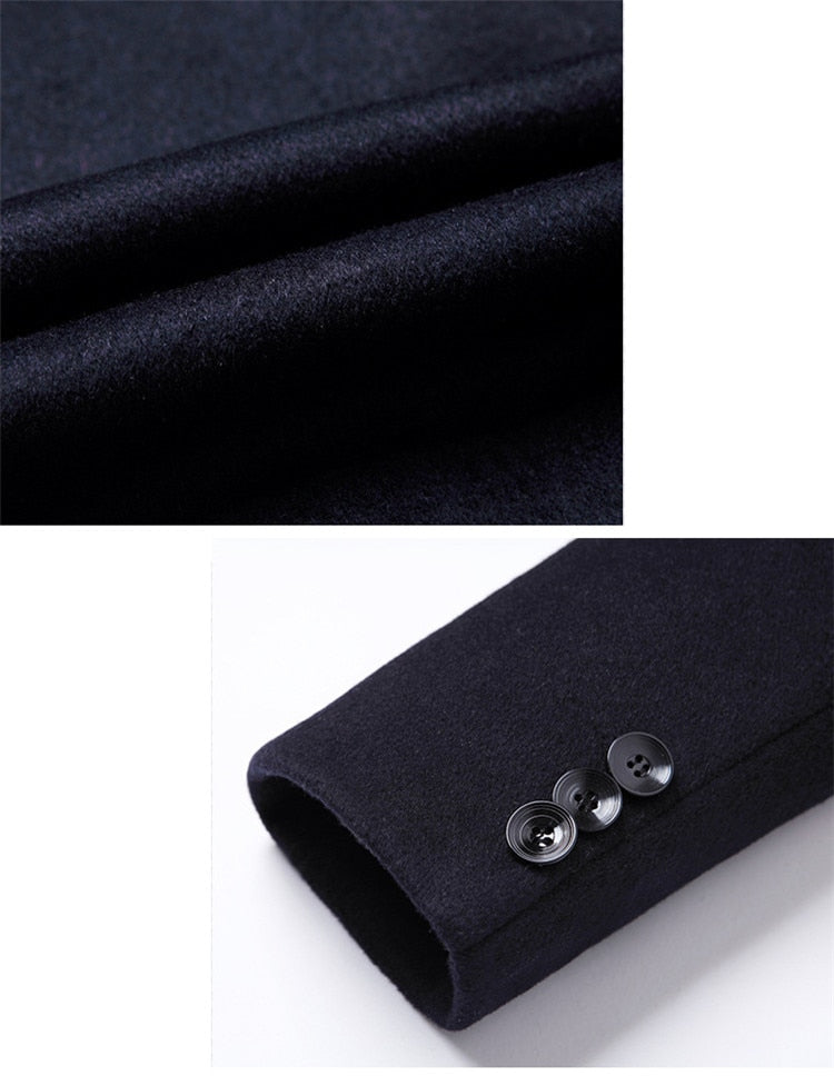 Mens Single Breasted Winter Coat | Formal Season Style