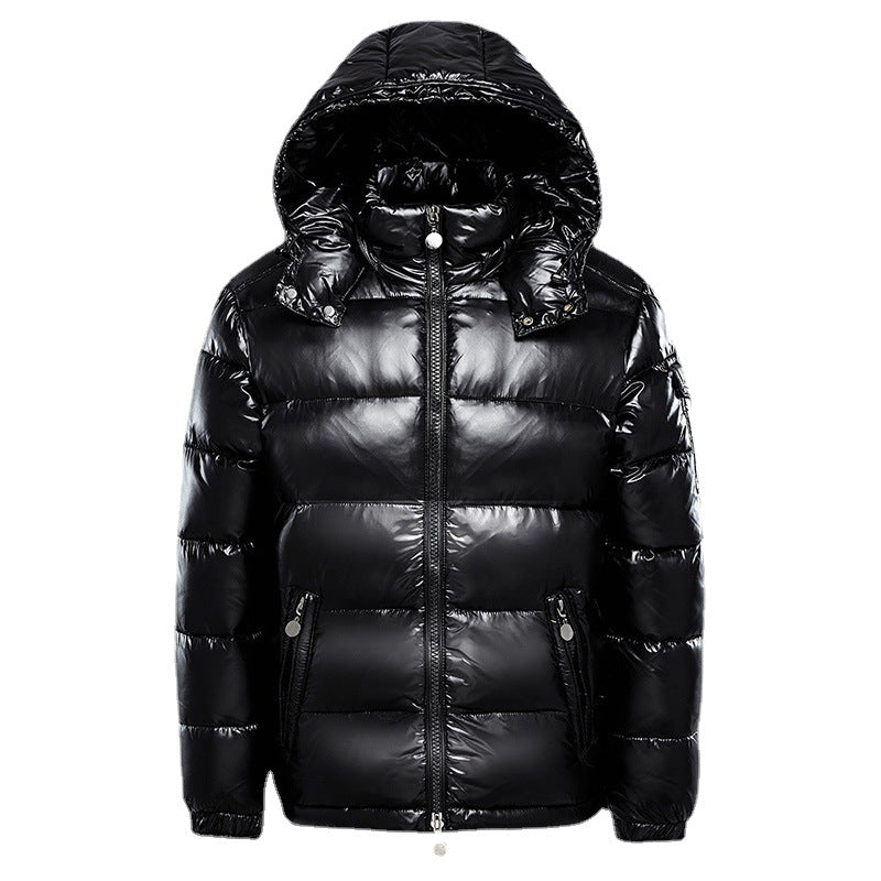 Men’s Puffer Jacket Long Sleeve | Winter Hooded Coat
