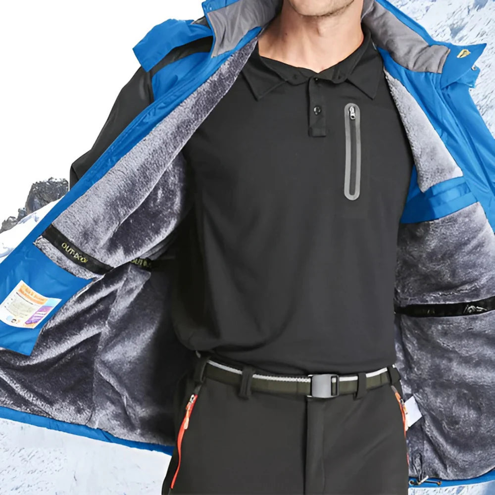 Mens Winter Hooded Jacket | Multi Pocket