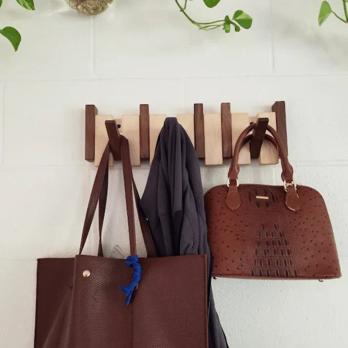 Wandgarderobe im Klavierstil Kompakte Hängende Aufbewahrung für Zuhause