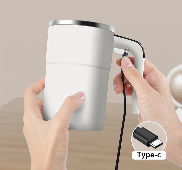 Tragbarer elektrischer Selbstrührbecher mit LED-Temperaturanzeige