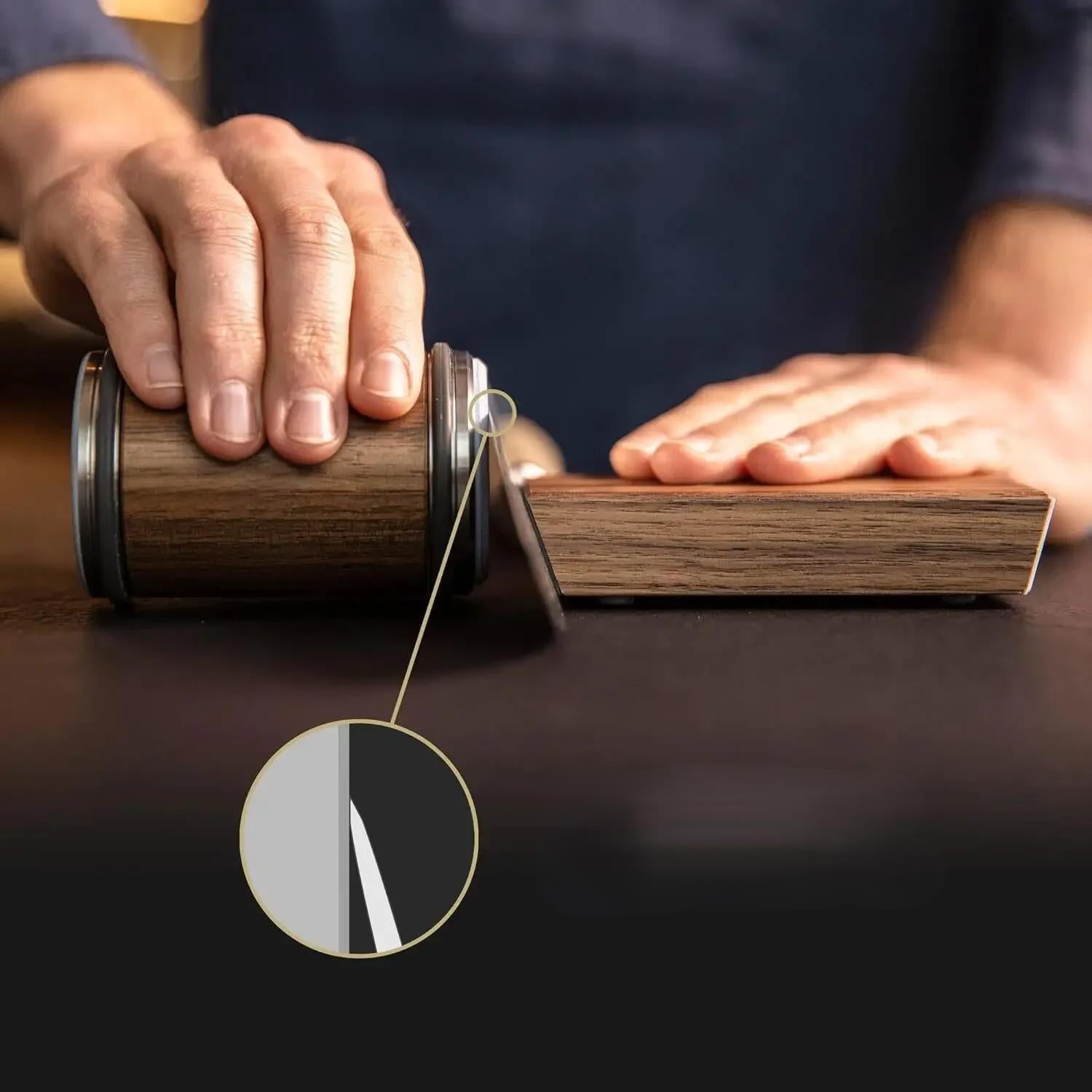 Rolling Knife Sharpener Dual Angle Edge Sharpening Tool