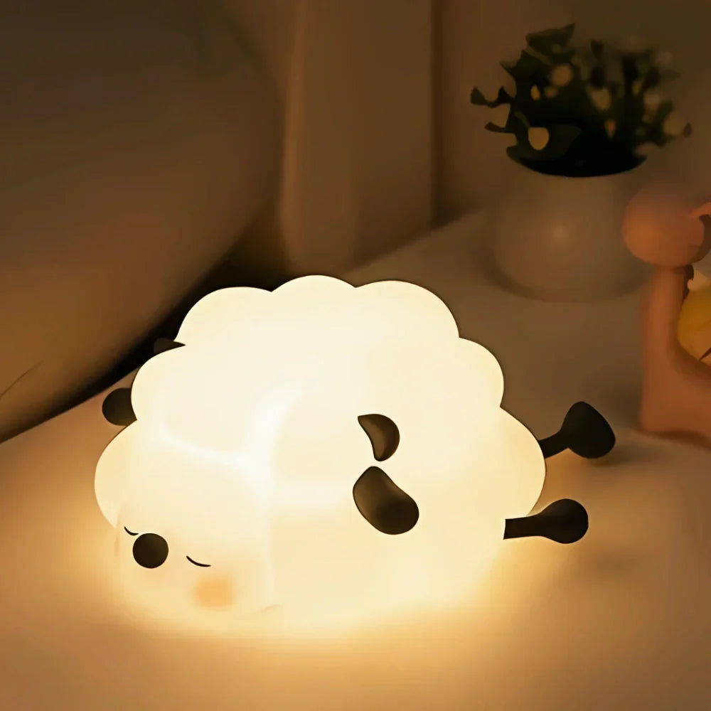 Touch Control Character Table Lamp Rechargeable Bedside Light