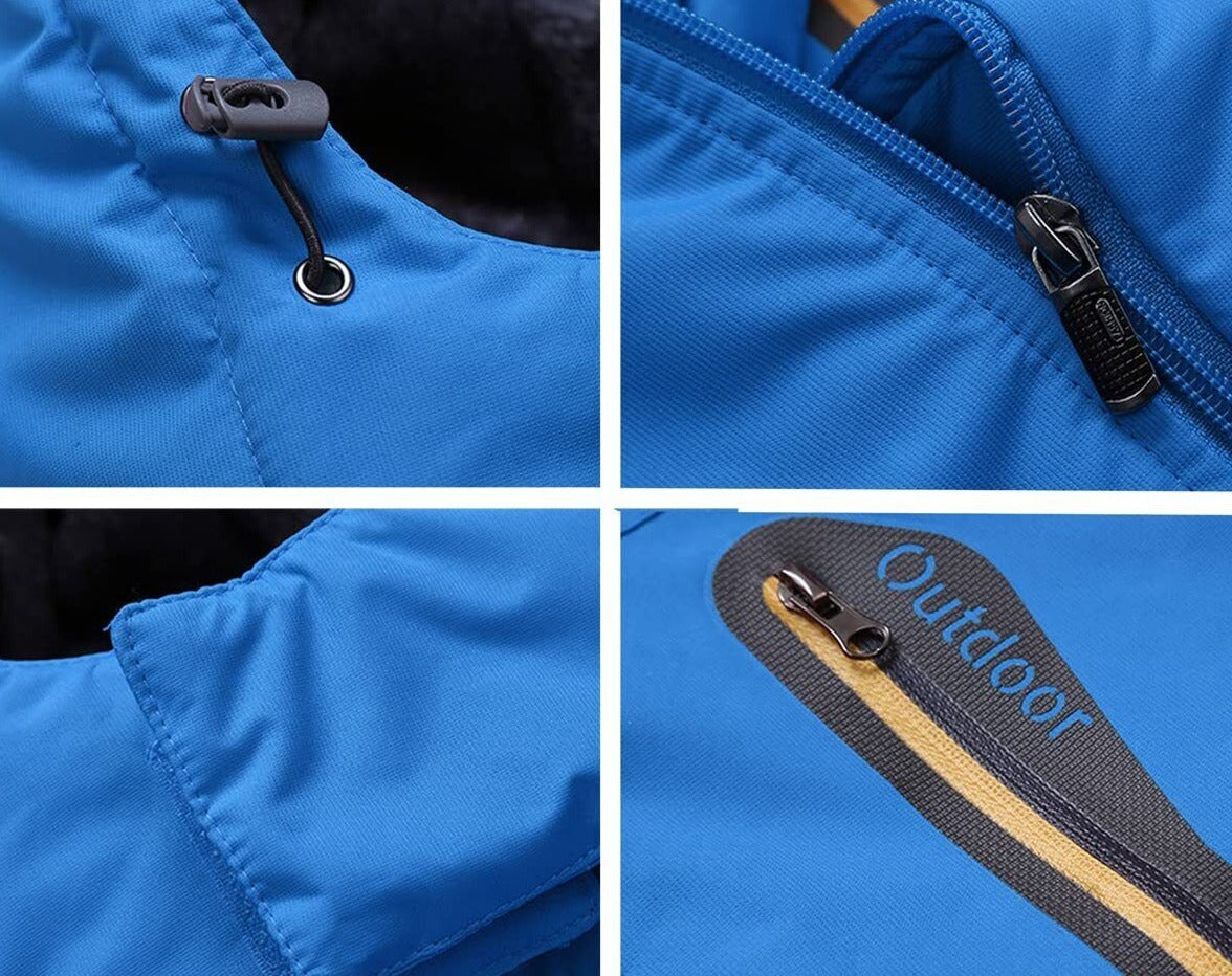 Mens Outdoor Hooded Winter Jacket | Multi Pocket