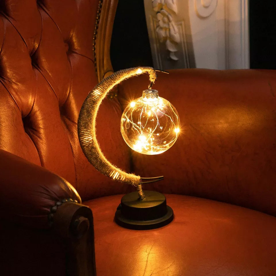 Mondförmige Tischlampe Weiches Stimmungslicht LED Dekoratives Licht