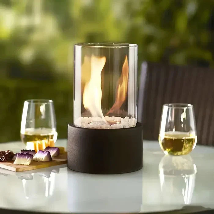 Tragbare Tischlampe im Flammenstil mit warmem, dekorativem Schein