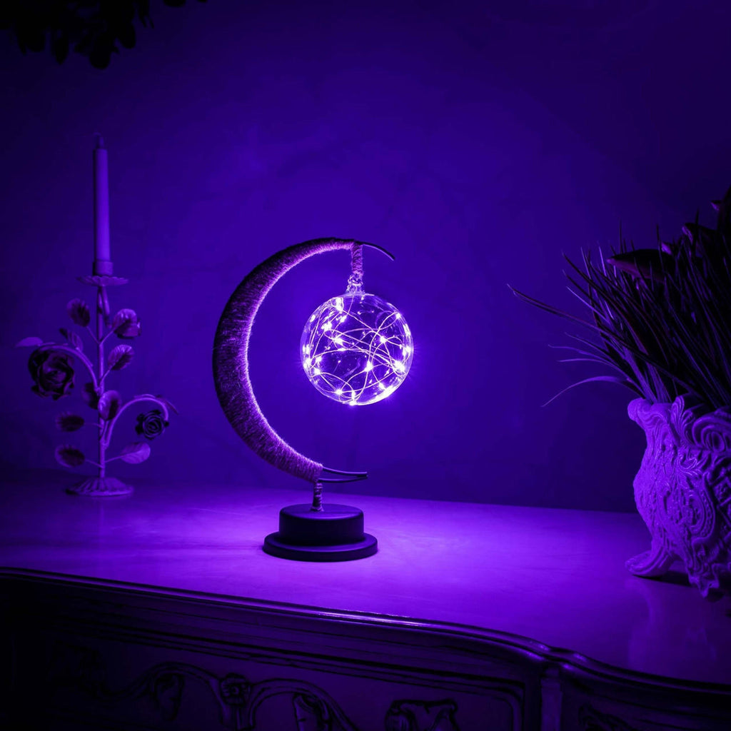 Mondförmige Tischlampe Weiches Stimmungslicht LED Dekoratives Licht