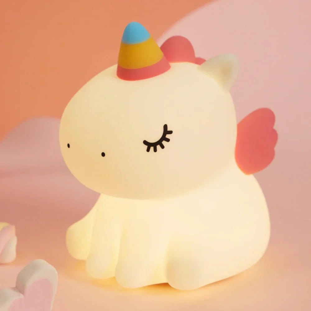 Touch Control Character Table Lamp Rechargeable Bedside Light
