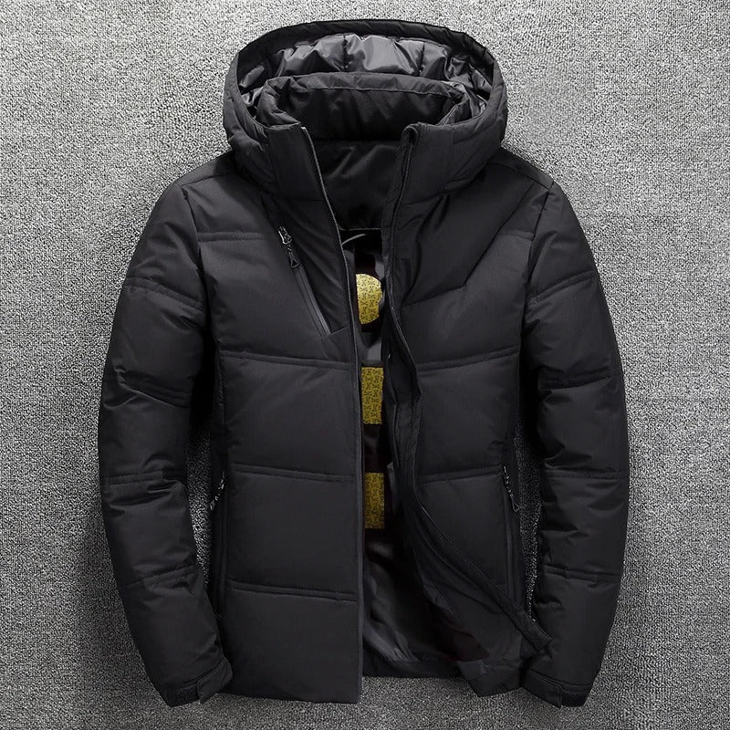 Mens Quilted Winter Jacket | Regular Fit Puffer Coat
