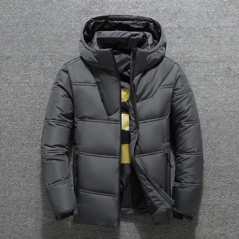 Mens Quilted Winter Jacket | Regular Fit Puffer Coat