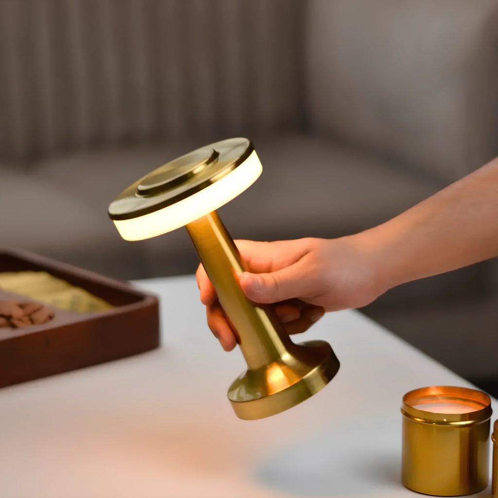 Cordless Table Lamp Rechargeable Touch-Control Mood Light