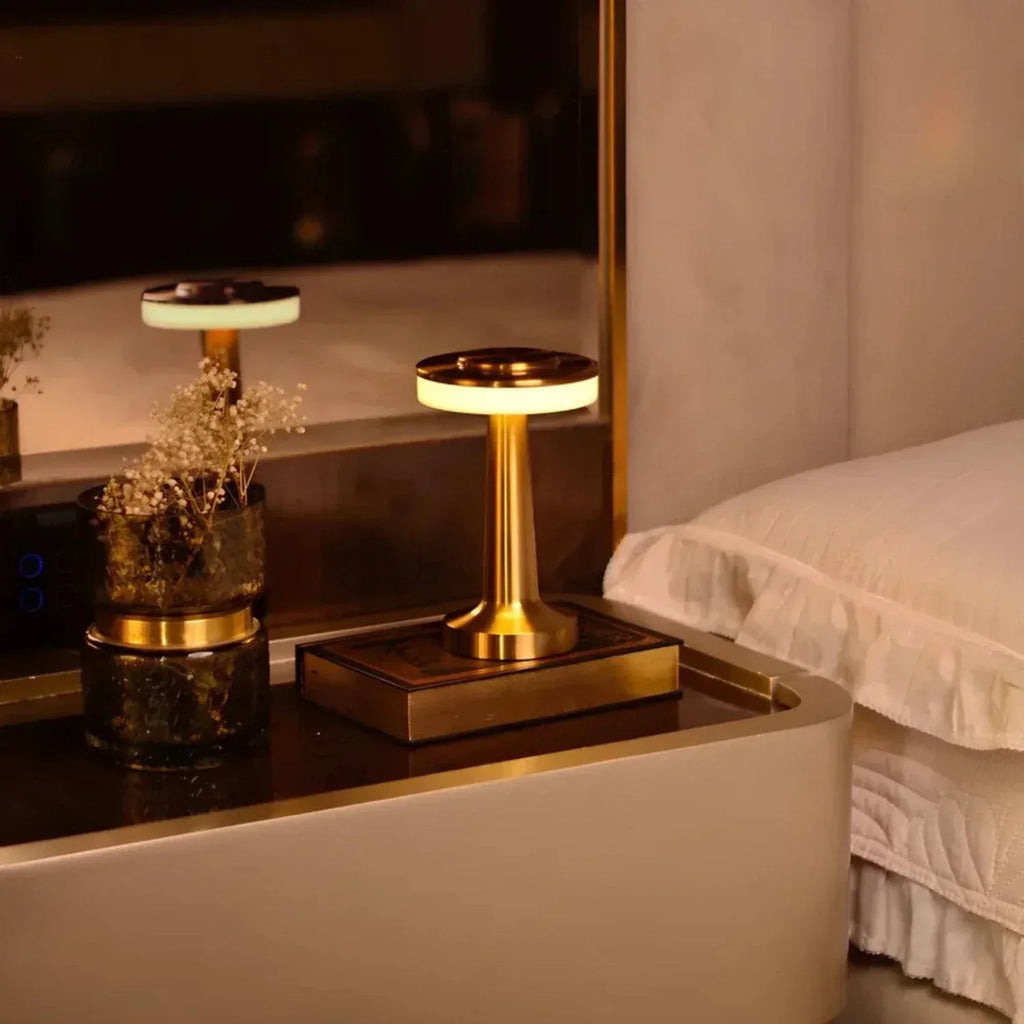 Cordless Table Lamp Rechargeable Touch-Control Mood Light